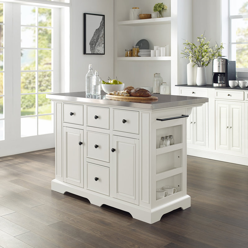 Three Posts™ Diamondback 50'' Kitchen Island & Reviews Wayfair